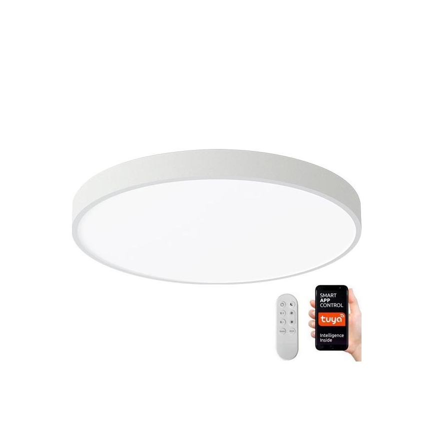 Immax NEO 07251L - Світлодіодний стельовий світильник з регулюванням яскравості NEO LITE SEMPLICI LED/36W/230V 3000-6000K Wi-Fi Tuya білий + пульт дистанційного керування