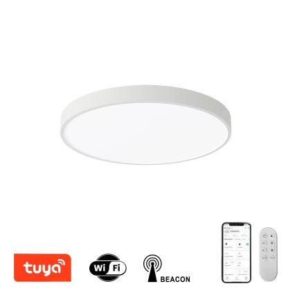 Immax NEO 07251L - Світлодіодний стельовий світильник з регулюванням яскравості NEO LITE SEMPLICI LED/36W/230V 3000-6000K Wi-Fi Tuya білий + пульт дистанційного керування