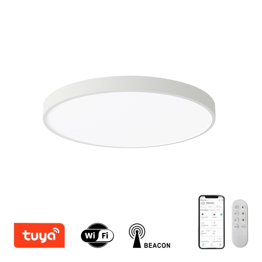 Immax NEO 07252L - Светодиодный потолочный светильник с регулированием яркости NEO LITE SEMPLICI LED/48W/230V 3000-6000K Wi-Fi Tuya белый + дистанционное управление