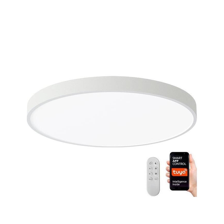 Immax NEO 07252L - Світлодіодний стельовий світильник з регулюванням яскравості NEO LITE SEMPLICI LED/48W/230V 3000-6000K Wi-Fi Tuya білий + пульт дистанційного керування