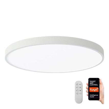 Immax NEO 07253L - Світлодіодний стельовий світильник з регулюванням яскравості NEO LITE SEMPLICI LED/60W/230V 3000-6000K Wi-Fi Tuya білий + пульт дистанційного керування