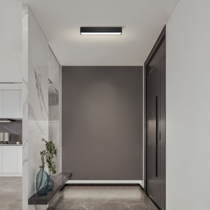 Immax NEO 07254L - Світлодіодний регульований стельовий світильник NEO LITE LUNGO LED/20W/230V 3000-6000K Wi-Fi Tuya чорний + дистанційне керування