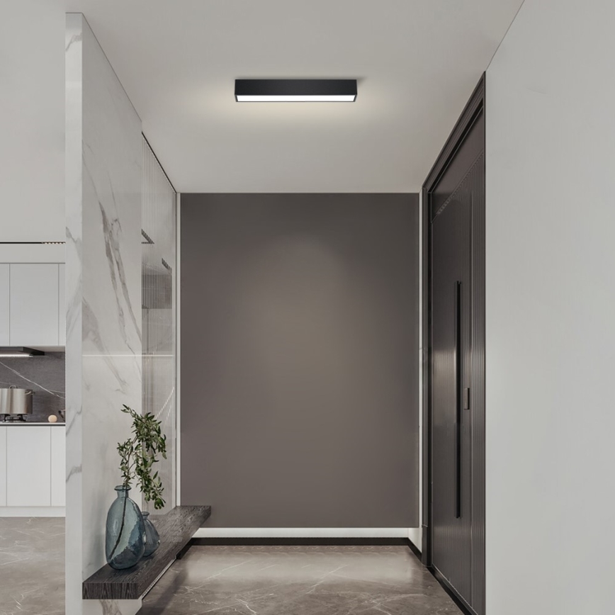 Immax NEO 07254L - Світлодіодний регульований стельовий світильник NEO LITE LUNGO LED/20W/230V 3000-6000K Wi-Fi Tuya чорний + дистанційне керування