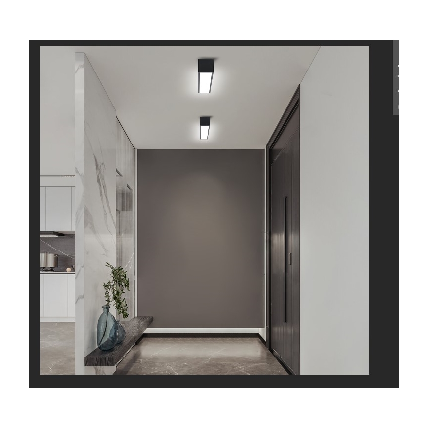 Immax NEO 07254L - Светодиодный потолочный светильник с регулированием яркости NEO LITE LUNGO LED/20W/230V 3000-6000K Wi-Fi Tuya черный + дистанционное управление
