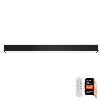 Immax NEO 07256L - Світлодіодний стельовий світильник з регулюванням яскравості NEO LITE LUNGO LED/38W/230V 3000-6000K Wi-Fi Tuya чорний + пульт дистанційного керування