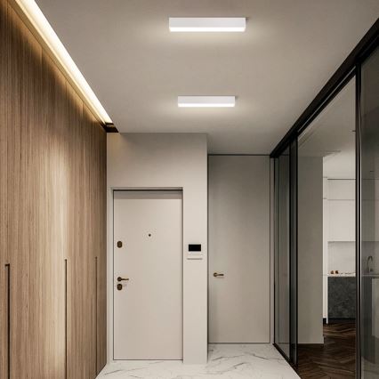 Immax NEO 07257L - Светодиодный регулируемый потолочный светильник NEO LITE LUNGO LED/20W/230V 3000-6000K Wi-Fi Tuya белый + пульт дистанционного управления