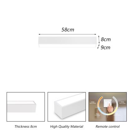 Immax NEO 07257L - Светодиодный регулируемый потолочный светильник NEO LITE LUNGO LED/20W/230V 3000-6000K Wi-Fi Tuya белый + пульт дистанционного управления