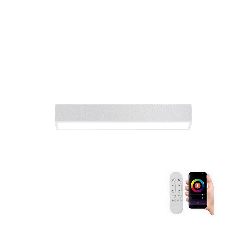 Immax NEO 07257L - Светодиодный потолочный светильник с регулированием яркости NEO LITE LUNGO LED/20W/230V 3000-6000K Wi-Fi Tuya белый + дистанционное управление