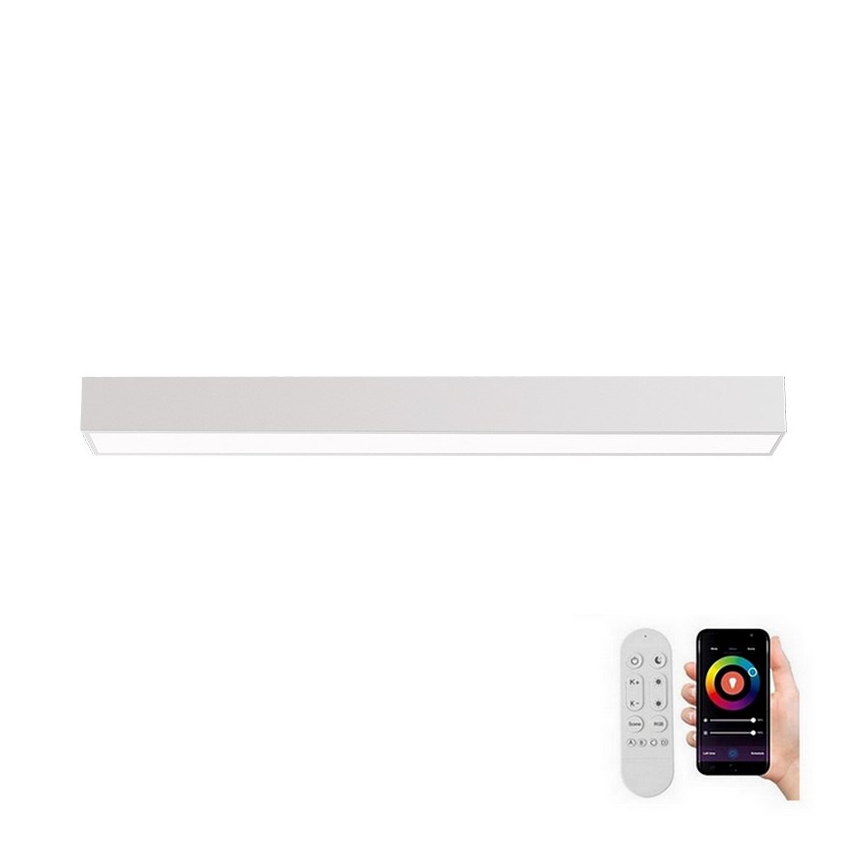 Immax NEO 07258L - Светодиодный потолочный светильник с регулированием яркости NEO LITE LUNGO LED/29W/230V 3000-6000K Wi-Fi Tuya белый + дистанционное управление