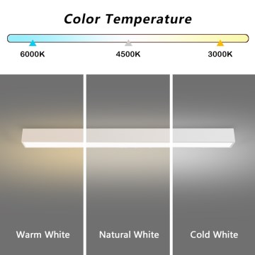 Immax NEO 07259L - Светодиодный регулируемый потолочный светильник NEO LITE LUNGO LED/38W/230V 3000-6000K Wi-Fi Tuya белый + дистанционное управление