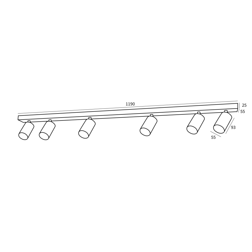Immax NEO 07268W - LED RGB+CCT Точковий світильник з регулюванням яскравості NEO LITE PUNTO 6xGU10/6W/230V Wi-Fi Tuya