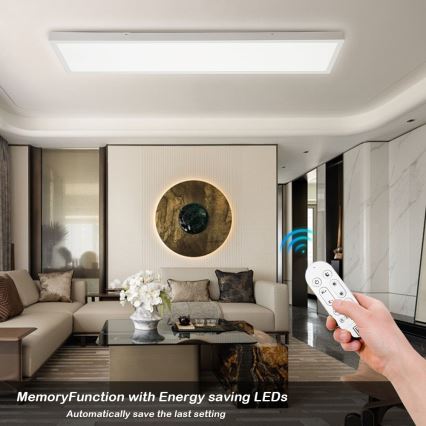 Immax NEO 07276L - Светодиодный потолочный светильник для ванной комнаты с регулированием яркости NEO LITE FRAME LED/50W/230V IP44 Wi-Fi Tuya + дистанционное управление белый