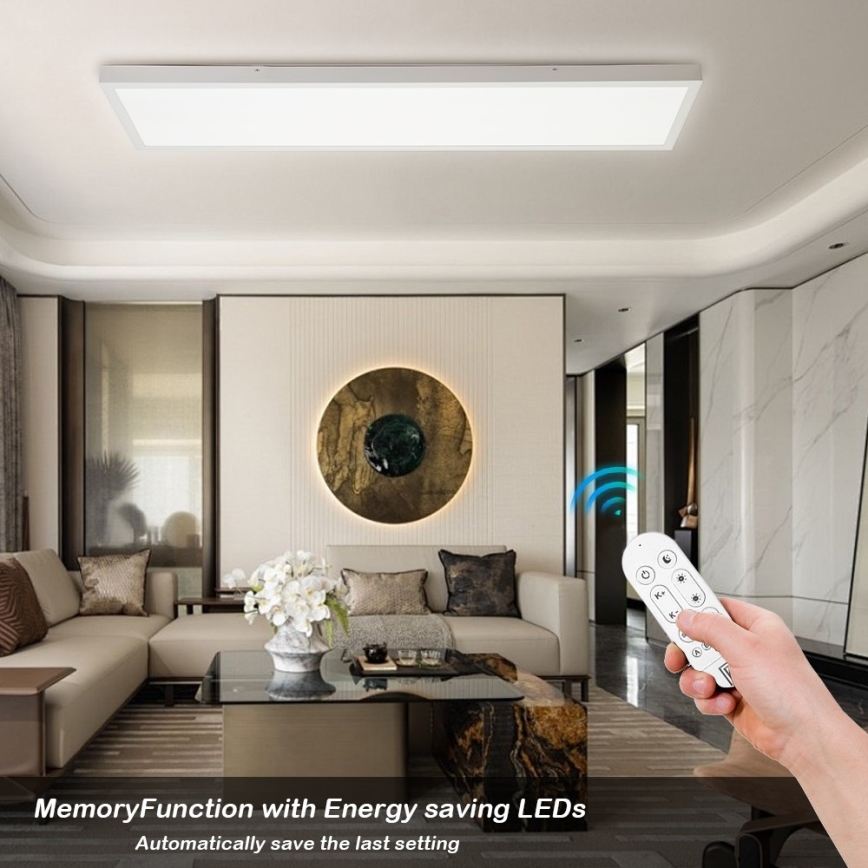 Immax NEO 07276L - Светодиодный потолочный светильник для ванной комнаты с регулированием яркости NEO LITE FRAME LED/50W/230V IP44 Wi-Fi Tuya + дистанционное управление белый