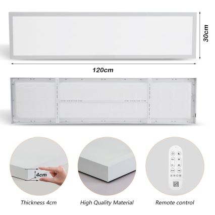 Immax NEO 07276L - Светодиодный потолочный светильник для ванной комнаты с регулированием яркости NEO LITE FRAME LED/50W/230V IP44 Wi-Fi Tuya + дистанционное управление белый