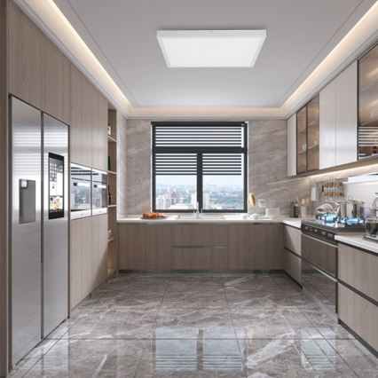 Immax NEO 07277L - Стельовий LED світильник для ванної з регулюванням яскравості NEO LITE FRAME LED/50W/230V IP44 Wi-Fi Tuya + пульт дистанційного керування білий