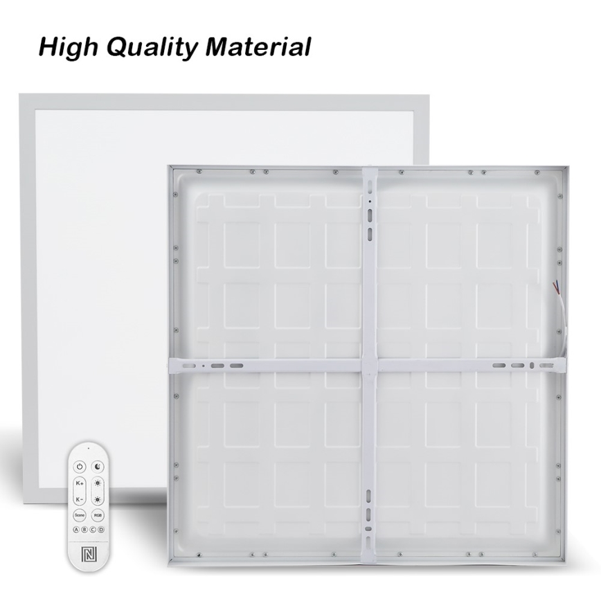 Immax NEO 07277L - Светодиодный потолочный светильник для ванной комнаты с регулированием яркости NEO LITE FRAME LED/50W/230V IP44 Wi-Fi Tuya + дистанционное управление белый