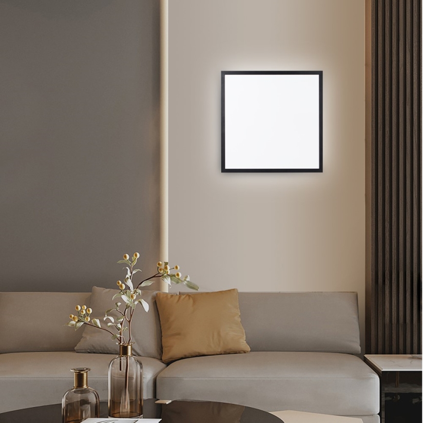 Immax NEO 07279L - Стельовий LED світильник для ванної з регулюванням яскравості NEO LITE FRAME LED/50W/230V IP44 Wi-Fi Tuya + пульт дистанційного керування чорний