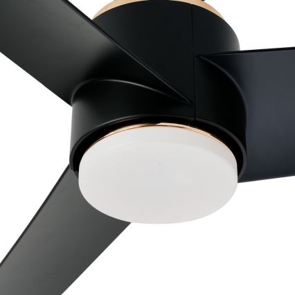 Immax NEO 07280L - Светодиодный потолочный вентилятор с регулированием яркости BEAUTY LED/18W/230V Wi-Fi Tuya черный + дистанционное управление