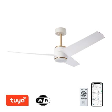 Immax NEO 07281L - LED+CCT диммируемый потолочный вентилятор BEAUTY LED/18 Вт/230 В 3000/4000/6000K Wi-Fi Tuya + пульт дистанционного управления