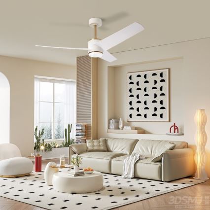 Immax NEO 07281L - LED+CCT Димований стельовий вентилятор BEAUTY LED/18W/230V 3000/4000/6000K Wi‑Fi Tuya + пульт дистанційного керування