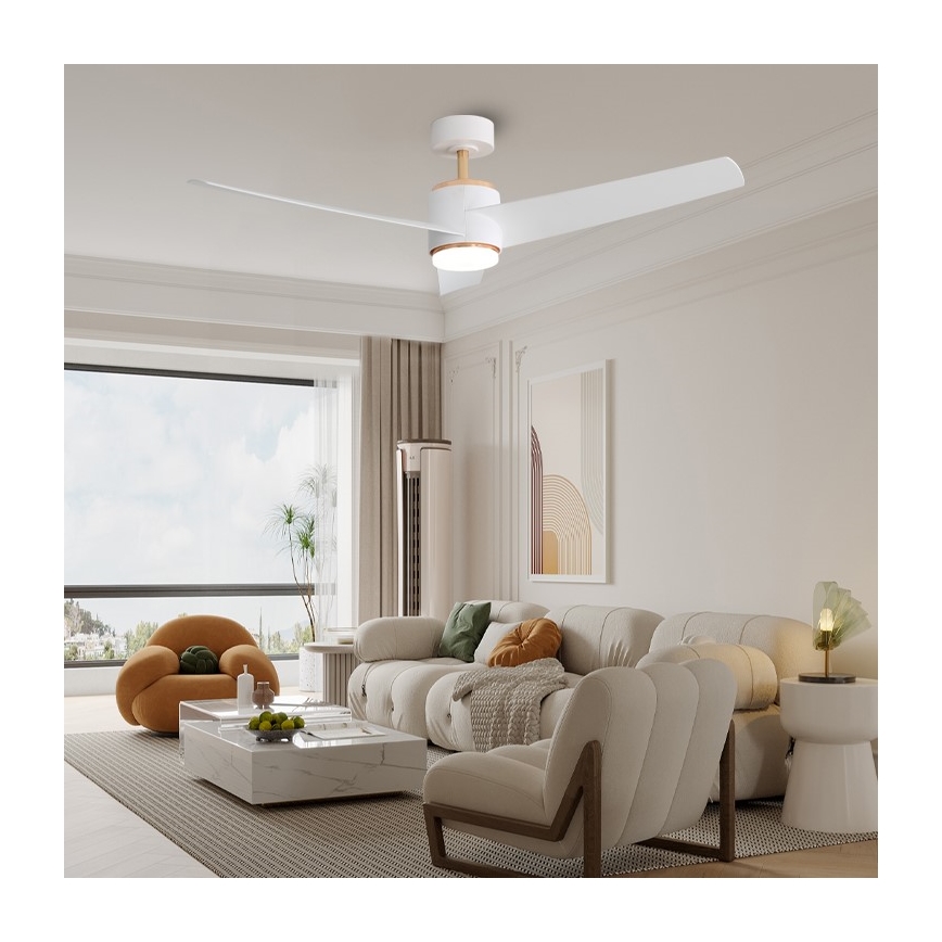 Immax NEO 07281L - LED+CCT Димований стельовий вентилятор BEAUTY LED/18W/230V 3000/4000/6000K Wi‑Fi Tuya + пульт дистанційного керування