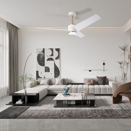 Immax NEO 07281L - LED+CCT стельовий вентилятор з регулюванням яскравості BEAUTY LED/18W/230V 3000/4000/6000K Wi-Fi Tuya діаметр 132 см + пульт дистанційного керування