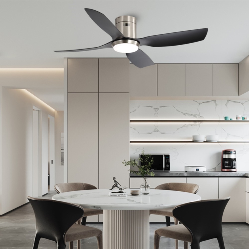 Immax NEO 07282L - LED+CCT диммируемый потолочный вентилятор PURE LED/24W/230V 3000/4000/6000K Wi-Fi Tuya + пульт дистанционного управления