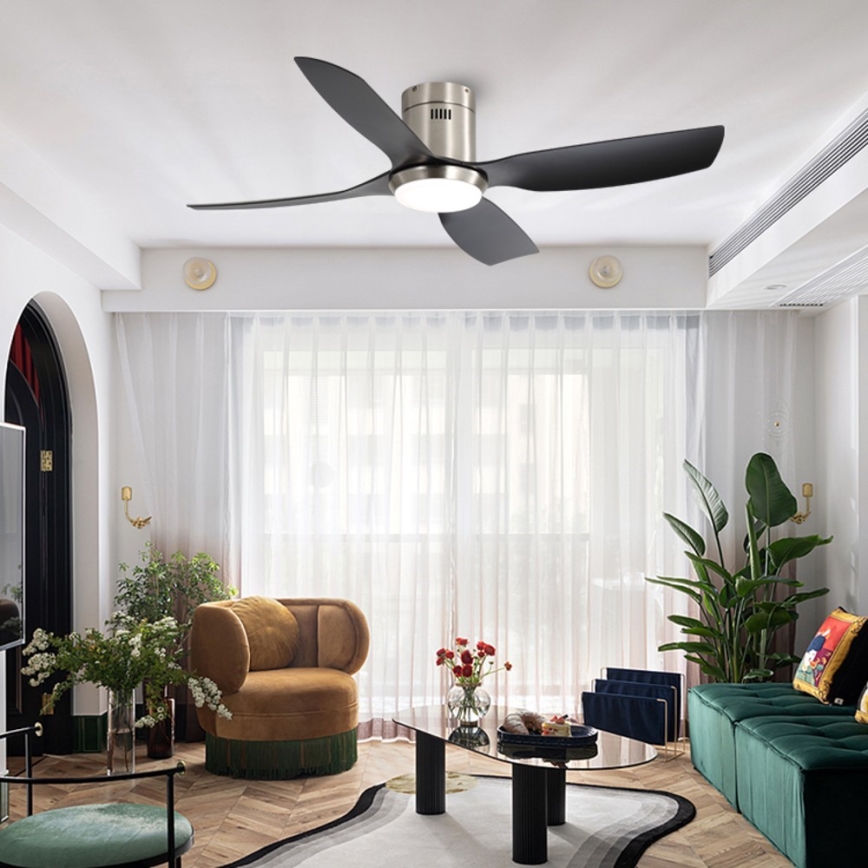 Immax NEO 07282L - LED+CCT диммируемый потолочный вентилятор PURE LED/24W/230V 3000/4000/6000K Wi-Fi Tuya + пульт дистанционного управления