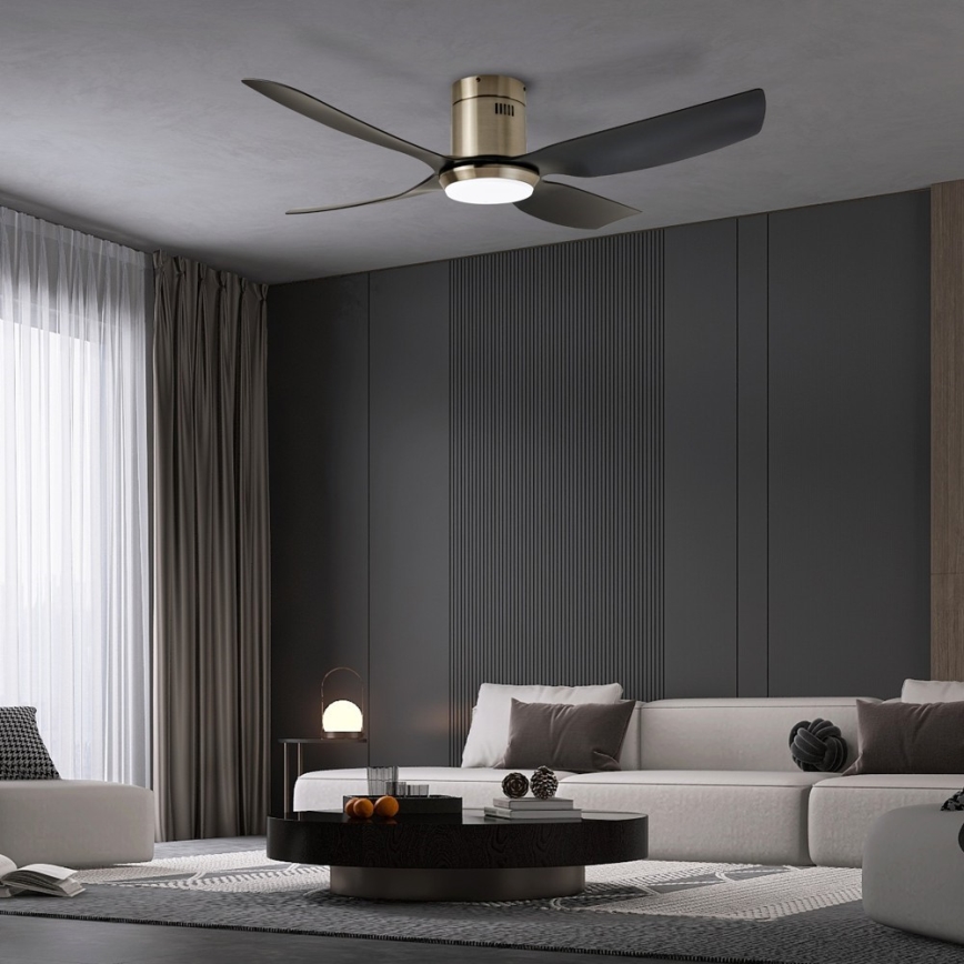 Immax NEO 07282L - LED+CCT диммируемый потолочный вентилятор PURE LED/24W/230V 3000/4000/6000K Wi-Fi Tuya + пульт дистанционного управления