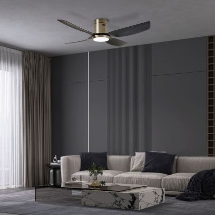 Immax NEO 07282L - LED+CCT диммируемый потолочный вентилятор PURE LED/24W/230V 3000/4000/6000K Wi-Fi Tuya + пульт дистанционного управления