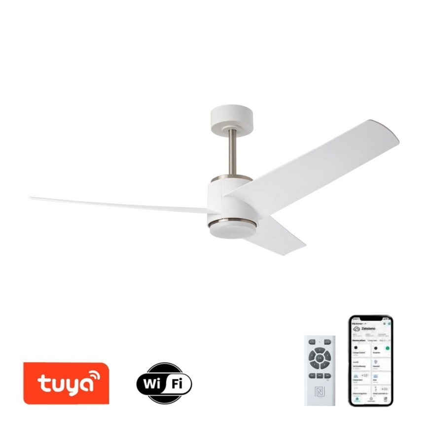 Immax NEO 07282L - LED+CCT диммируемый потолочный вентилятор BEAUTY LED/18W/230V 3000/4000/6000K Wi-Fi Tuya + пульт дистанционного управления