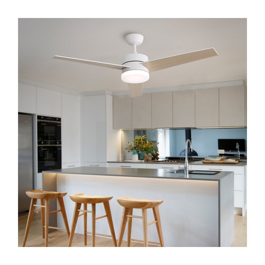 Immax NEO 07284L - Диммируемый потолочный вентилятор LED+CCT VARIABLE LED/24W/230V 3000/4000/6000K Wi-Fi Tuya + пульт дистанционного управления