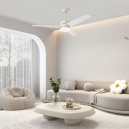 Immax NEO 07284L - Диммируемый потолочный вентилятор LED+CCT VARIABLE LED/24W/230V 3000/4000/6000K Wi-Fi Tuya + пульт дистанционного управления