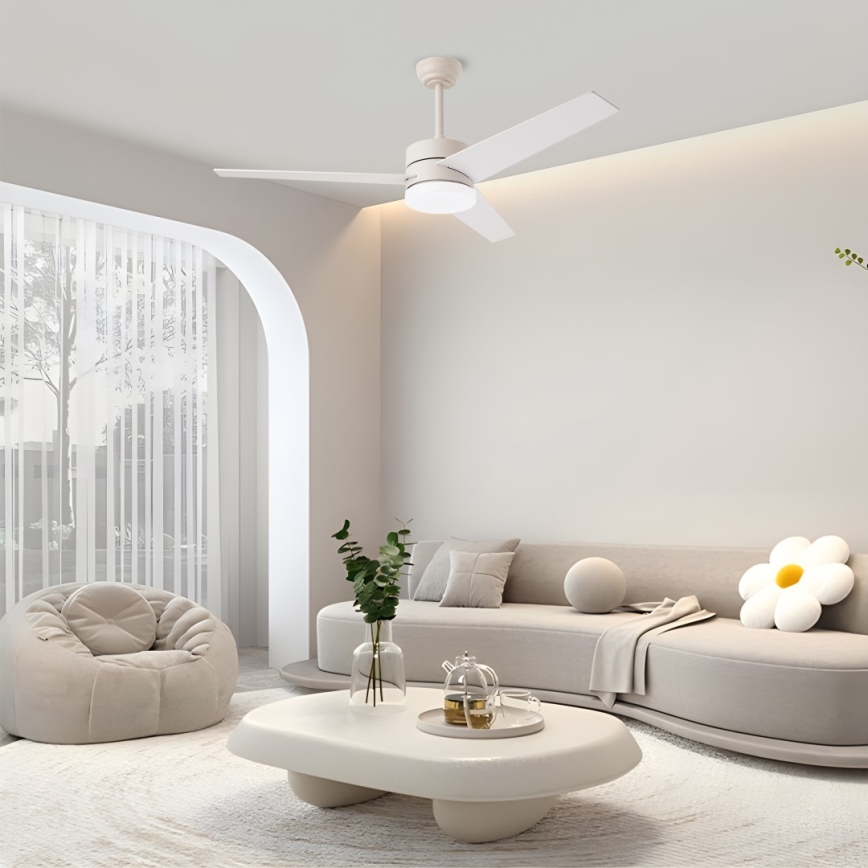 Immax NEO 07284L - LED+CCT затемнюваний стельовий вентилятор VARIABLE LED/24W/230V 3000/4000/6000K Wi-Fi Tuya діаметр 132 см + пульт дистанційного керування