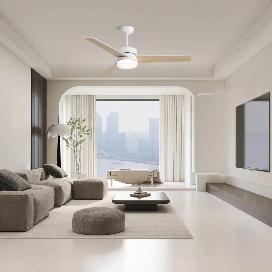 Immax NEO 07284L - LED+CCT затемнюваний стельовий вентилятор VARIABLE LED/24W/230V 3000/4000/6000K Wi-Fi Tuya діаметр 132 см + пульт дистанційного керування