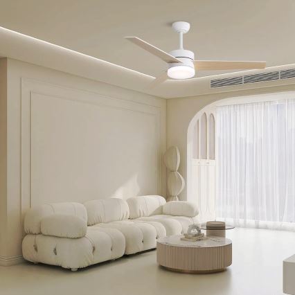 Immax NEO 07284L - LED+CCT затемнюваний стельовий вентилятор VARIABLE LED/24W/230V 3000/4000/6000K Wi-Fi Tuya діаметр 132 см + пульт дистанційного керування