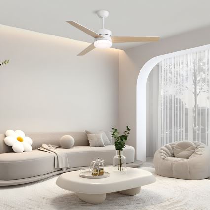 Immax NEO 07284L - LED+CCT затемнюваний стельовий вентилятор VARIABLE LED/24W/230V 3000/4000/6000K Wi-Fi Tuya діаметр 132 см + пульт дистанційного керування