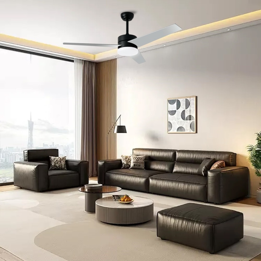 Immax NEO 07285L - LED+CCT, стельовий вентилятор з регульованою яскравістю VARIABLE LED/24W/230V 3000/4000/6000K Wi‑Fi Tuya, діаметр 132 см + пульт дистанційного керування