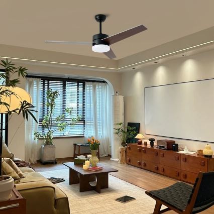 Immax NEO 07285L - LED+CCT, стельовий вентилятор з регульованою яскравістю VARIABLE LED/24W/230V 3000/4000/6000K Wi‑Fi Tuya, діаметр 132 см + пульт дистанційного керування