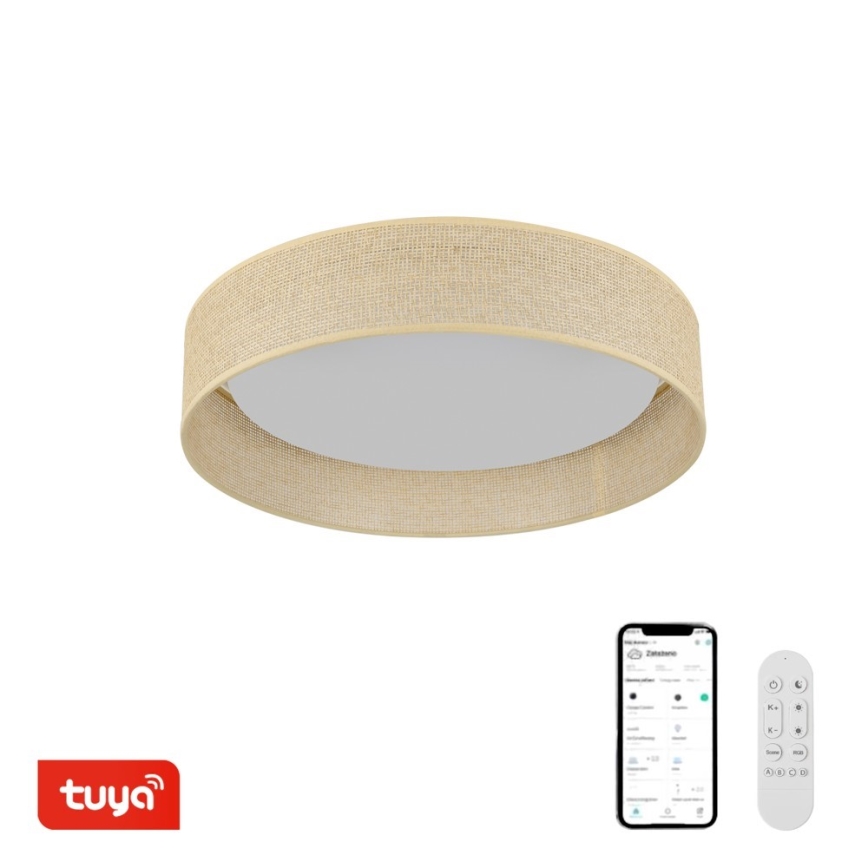 Immax NEO 07289L - LED+CCT диммируемый потолочный светильник LONA LED/36W/230V 3000-6000K Wi-Fi Tuya diаметр 45,5 см + пульт дистанционного управления