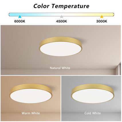 Immax NEO 07293L - LED+CCT Диммируемый потолочный светильник SEMPLICI LED/60W/230V 2700–6500K Ø 60 см + дистанционный пульт