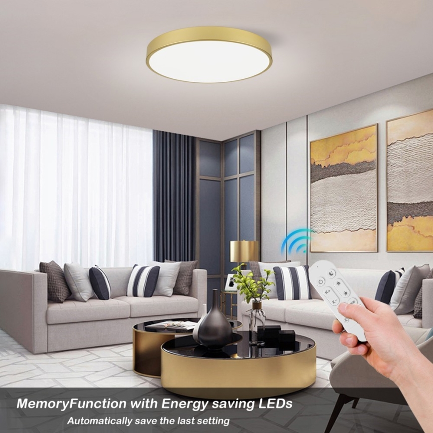 Immax NEO 07293L - LED+CCT Регульований стельовий світильник SEMPLICI LED/60W/230V 2700-6500K Ø 60 см + пульт дистанційного керування