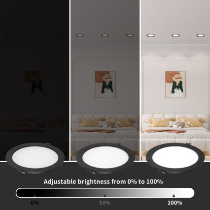 Immax NEO 07294L - регульований вбудований точковий світильник DOWN LED/36W/230V Wi-Fi Tuya діаметр 23 см білий