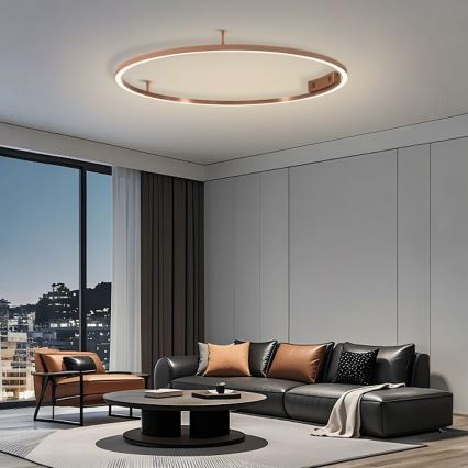 Immax NEO 07325-120C - LED диммируемый потолочный светильник FINO LED/72 Вт/230 В/120 см Tuya розовое золото + дистанционное управление