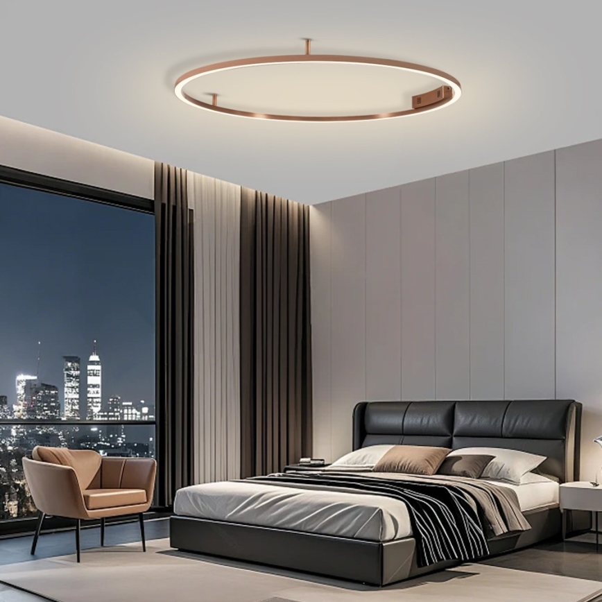 Immax NEO 07325-120C - LED диммируемый потолочный светильник FINO LED/72 Вт/230 В/120 см Tuya розовое золото + дистанционное управление