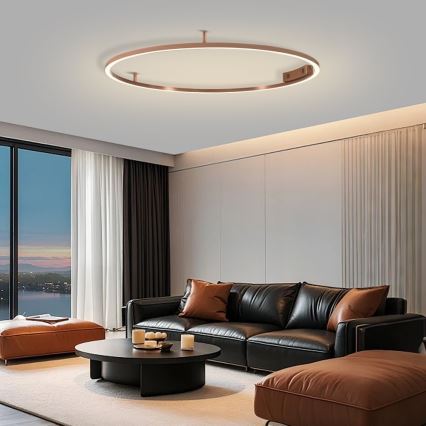 Immax NEO 07325-120C - LED диммируемый потолочный светильник FINO LED/72 Вт/230 В/120 см Tuya розовое золото + дистанционное управление