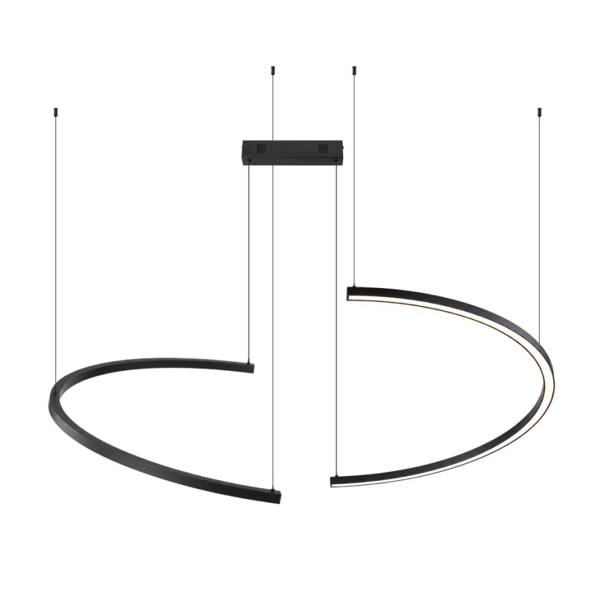 Immax NEO 07329L - LED диммируемая люстра на тросе FINO LED/72W/230V 120 cm Tuya чёрная + дистанционное управление