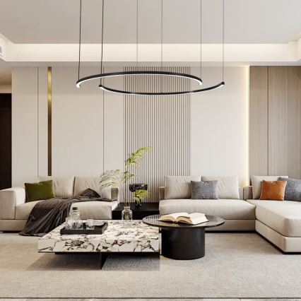 Immax NEO 07329L - LED затемнювана підвісна люстра на тросі FINO LED/72W/230V 120 cm Tuya чорна + пульт дистанційного керування