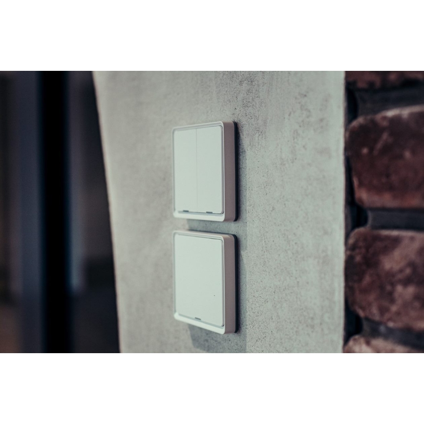 Immax NEO 07507C - КОМПЛЕКТ 3x Вимикач 2-кнопковий SMART 3xCR2430 Zigbee 3.0 Tuya