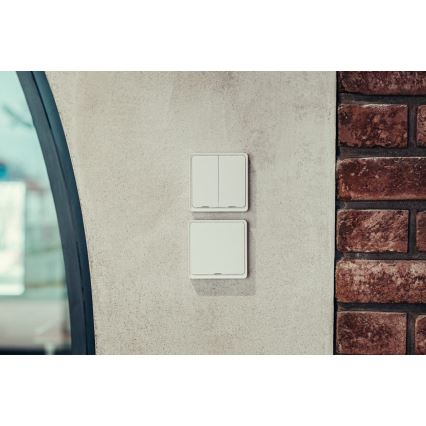 Immax NEO 07507L - Вимикач 2-кнопковий SMART 1xCR2430 Zigbee 3.0 Tuya